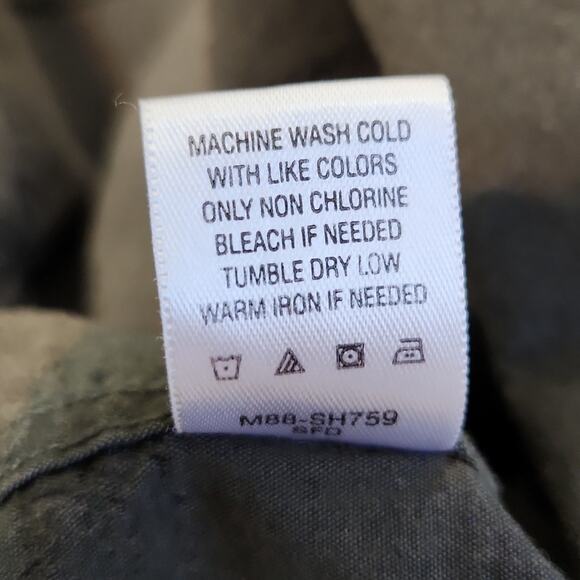 Cabela's Men's Gray Hawaiian Button Front Camp Shirt Size XL Collar Pocket - Picture 9 of 11